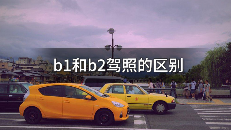 b1和b2驾照的区别